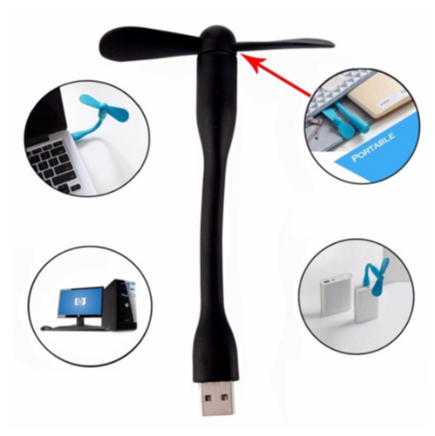 Mini ventilator cu alimentare prin USB, Zola®, silicon, brat flexibil, 1W, 14.5x15x8.9 cm, negru Mini ventilator cu alimentare prin USB, Zola®, silicon, brat flexibil, 1W, 14.5x15x8.9 cm, negru